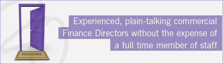 Experienced, plain-talking commercial Finance Directors without the expense of a full time member of staff